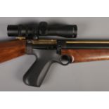 A Harper Classic Wolf .22cal air rifle with electronic trigger mechanism. Fitted with Simmons