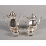 A Viners of Sheffield silver plated four piece tea service.