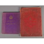 Two Royal Commemorative books; 1902 King Edward VII Coronation and George V and Edward VIII. Spine