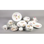 A collection of Royal Worcester Evesham wares including tureen, jug, cups and saucers, etc.