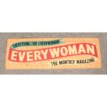 Every Woman the monthly magazine metal sign 92cm x 31cm