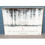 A quad film poster 'The Blair Witch Project'.