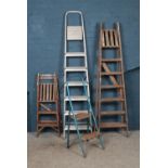 Four sets of ladders.