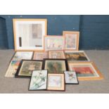 A large quantity of mainly pictures and prints, to include amateur watercolours.