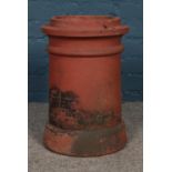 A terracotta chimney pot/garden planter. Approx. height 46.5cm.