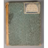 An early Twentieth century lace making pattern book, containing numerous pencil sketches of
