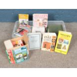 A box of antique and collectible guides including Millers Antiques Price Guide Professional Handbook