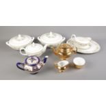 A collection of assorted dinner wares to include Royal Doulton Harbury, Royal Worcester, Royal