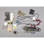 A quantity of new costume jewellery, all with tags, including necklaces, earrings, anklets, etc.