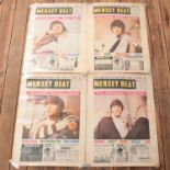 Complete set of 4 The Beatles Mersey Beat posters