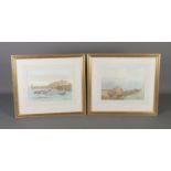 A pair of framed watercolours by Paul Killick signed and dated 2001. Titled Castle Cornet, Guernsy
