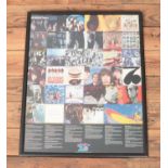 The Rolling Stones promo poster framed