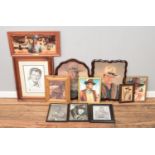 A large collection of John Wayne framed prints. To include limited edition example.