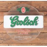 A Grolsch advertising wall light