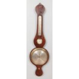 An early 19th century rosewood barometer by Lione Somalvico & Co, London.