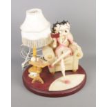 A Betty Boop novelty table lamp.