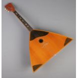 A Russian three string balalaika.