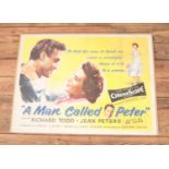 Quad poster of A MAN CALLED PETER (1955)