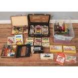 A box of diecast vehicles. Includes boxed Corgi 'The Dandy Beano Special Edition' set, boxed Corgi