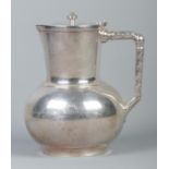 A 19th century Elkington & Co silver plated hot water jug designed by Dr Christopher Dresser.
