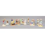 A collection of Royal Doulton Bunnykins ceramic figures, to include 5 Olympic sporting examples (