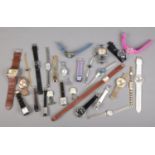 A collection of ladies quartz wristwatches. Includes Sekonda, Nike, Hamnett, Lorus etc.