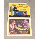 "Roxie Hart" and "Remember The Day" British half sheet posters