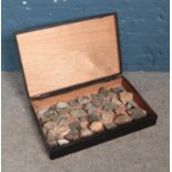 A cased collection of mineral specimens, natural history interest to include Tonalite, Essexite,
