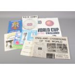 A collection of reproduction football ephemera including 1966 World Championship Final Souvenir