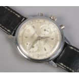 A Gents Mirus manual wind wristwatch, with 17 jewel incabloc movement, on Apollo strap. Running.