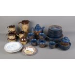 Two boxes of ceramics including Winterling Bavaria and Madrigal tea services, Spode and blue and