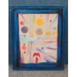 Peter Copeland, a large framed acrylic on board, Galaxy, signed and dated 2000 to back. Bears a