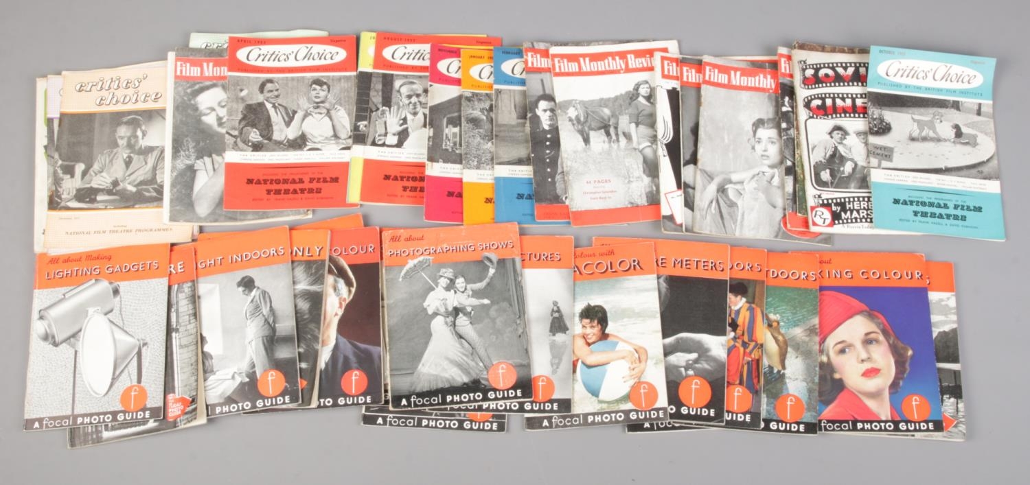 A collection of pocket magazine guides, to include 'Film Monthly Review', 'Critics' Choice' and 'All