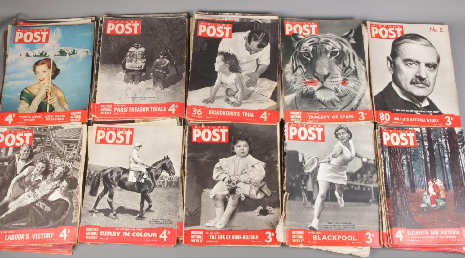 A large quantity of mostly 1930s & 40s Picture Post magazine. Approximately 100.