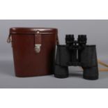 A cased set of Carl Zeiss Jena Jenoptem 7x50W binoculars. Serial number: 4510233