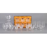 A collection of Stuart and Edinburgh crystal glassware. To include a boxed set of six tumblers and