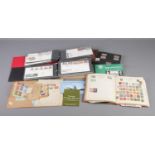 A collection of world stamps and first day covers including British Penny Red, German WWII