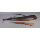 A Slavia 620 .177 cal air rifle with leather carry sleeve. CANNOT POST.