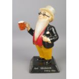 Younger's Tartan Beer, Get Younger Every Day, a figural bar model of a gentleman holding a beer.