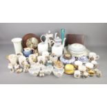 A quantity of collectables including mixed ceramics and jubilee/coronation cups, foreign mantel