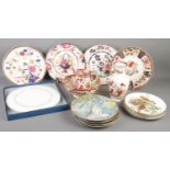 A collection of ceramics. Includes Mason's, Royal Worcester, etc.
