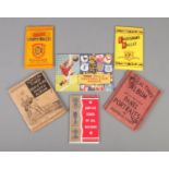 A collection of sporting ephemera, mainly football. Includes complete Topical Times and Tiger