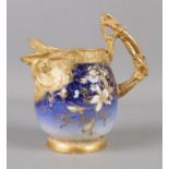 A Turn-Teplitz bohemia jug with opening in the form of a fish.