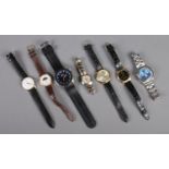 A quantity of Gent's and Ladies wristwatches, to include manual wind Sekonda 19 Jewels and quartz