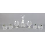 A collection of Waterford Crystal glassware in the 'Colleen' design. To include two brandy balloon