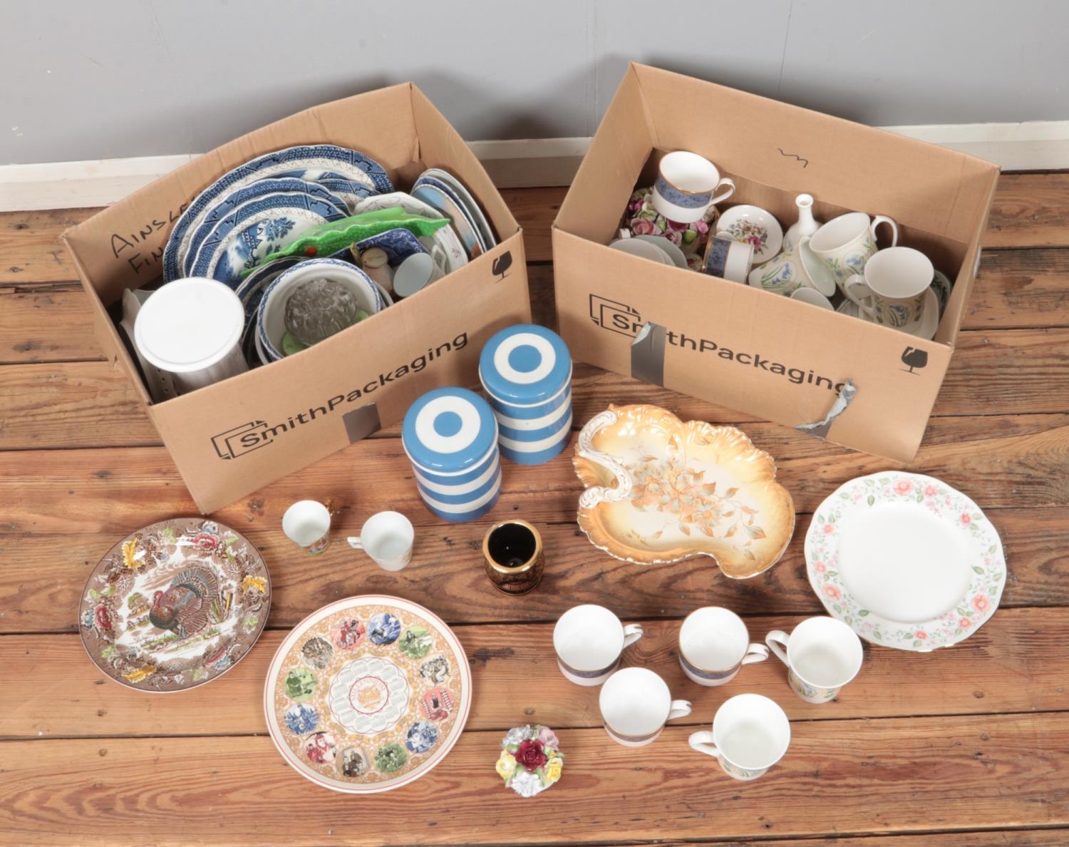 A large quantity of mixed ceramics, to include examples from Spode, Royal Worcester and Royal