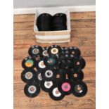 A large collection of jukebox single vinyl records including many 1990's black label single and