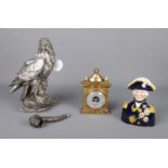 A small collection of assorted items, to include boxed Leonardo Collection 'Natural World' eagle,