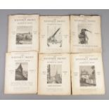 A collection of early 19th century The Western Front booklets with plates of drawings by Muirhead