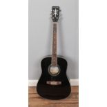 A Stretton Payne acoustic guitar. Model number SPD1 BK.